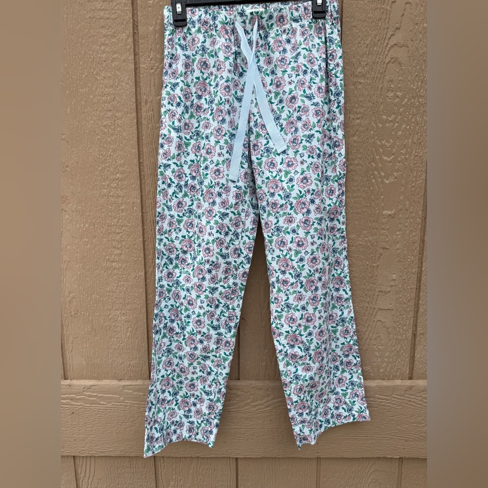 J. Crew Pink, Green & Blue Floral Drawstring Lounge Pants xxs W